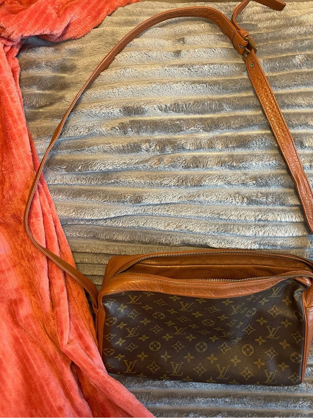 Louis Vuitton Monogram Canvas Brown Adjustable Crossbody Bag